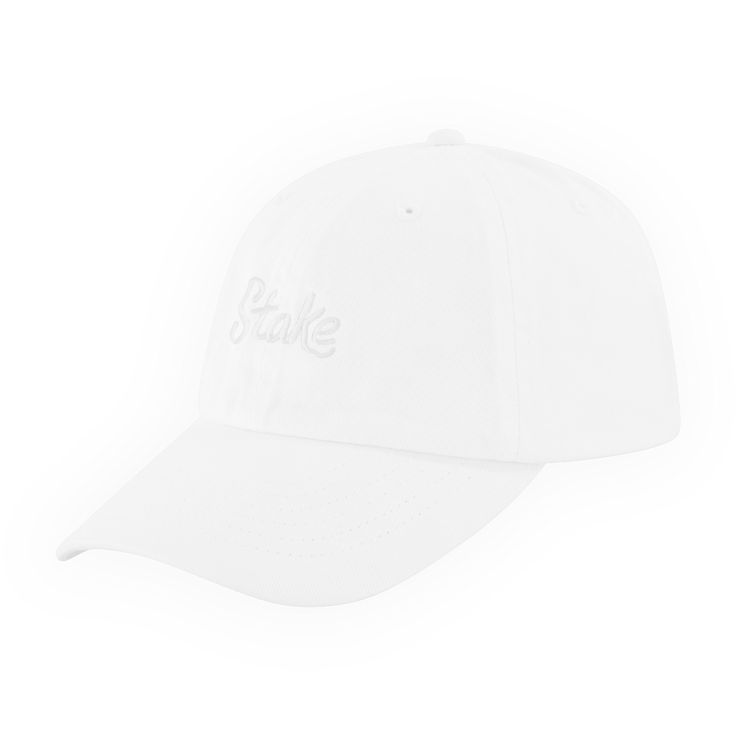 White on White 6-Panel Dad Hat